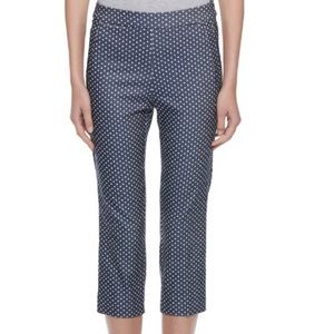 ELLE Polka Dot Pull On Capri Pants Size Small NWOT